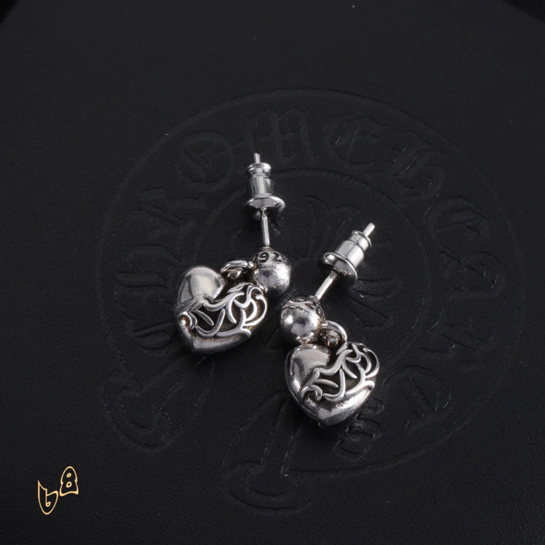 CH Vine Heart Drop Earrings - CH0153 image 1