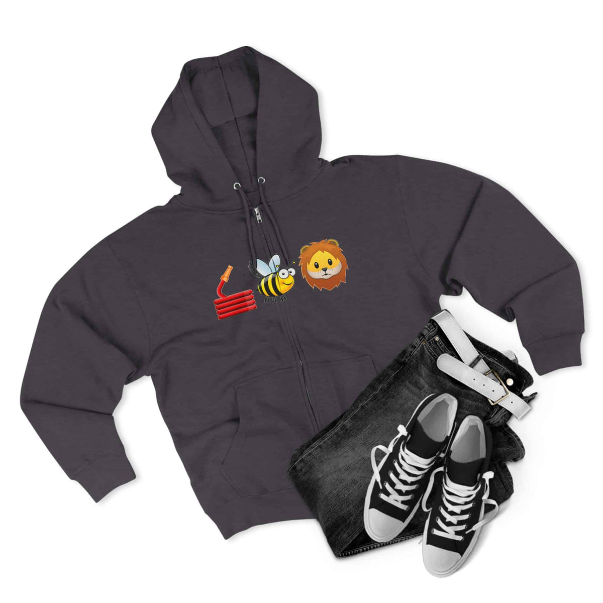 Bee Unisex Zip Hoodie image 9