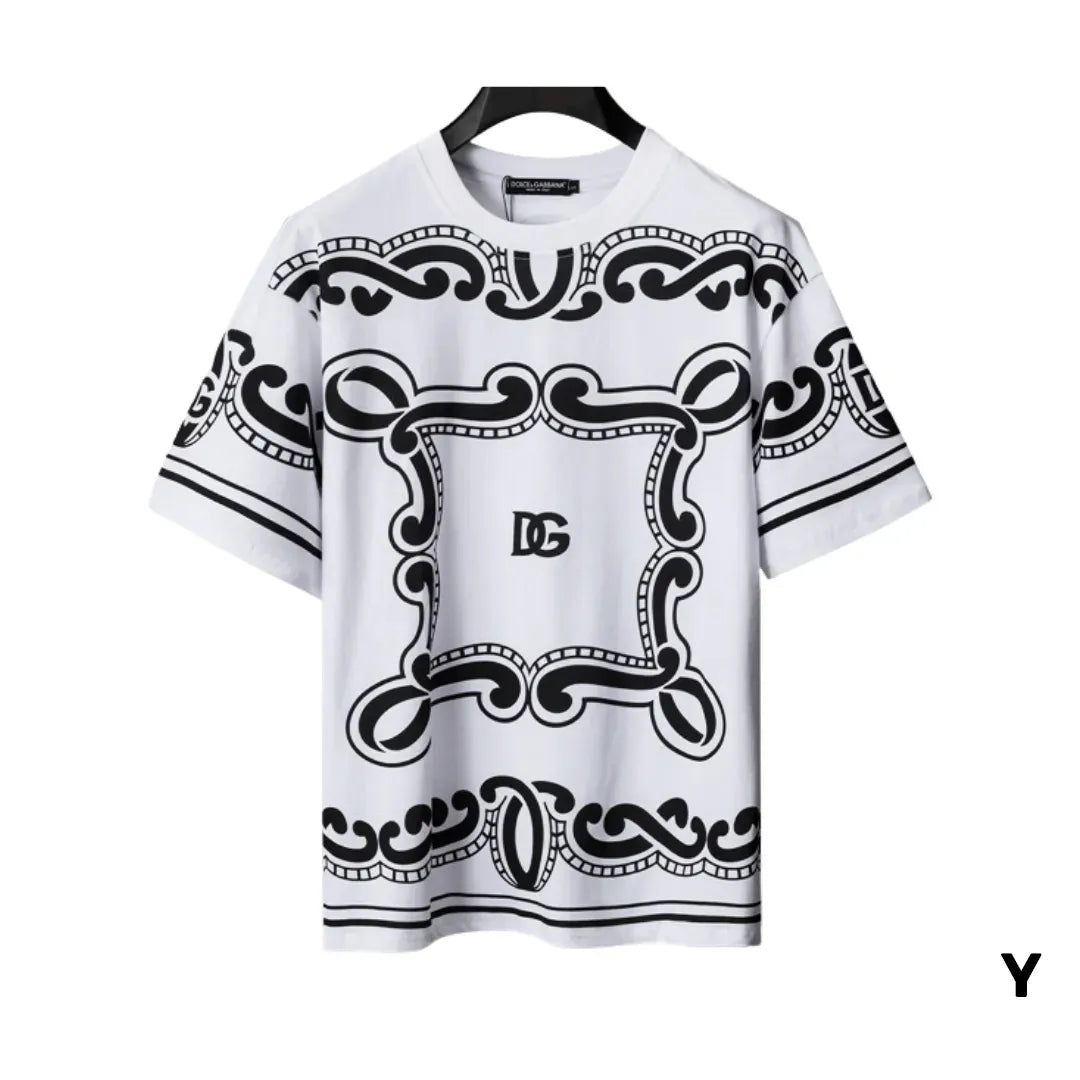 D&G Bandanna Print T-shirt in White - 106 - dng0000106 - M image