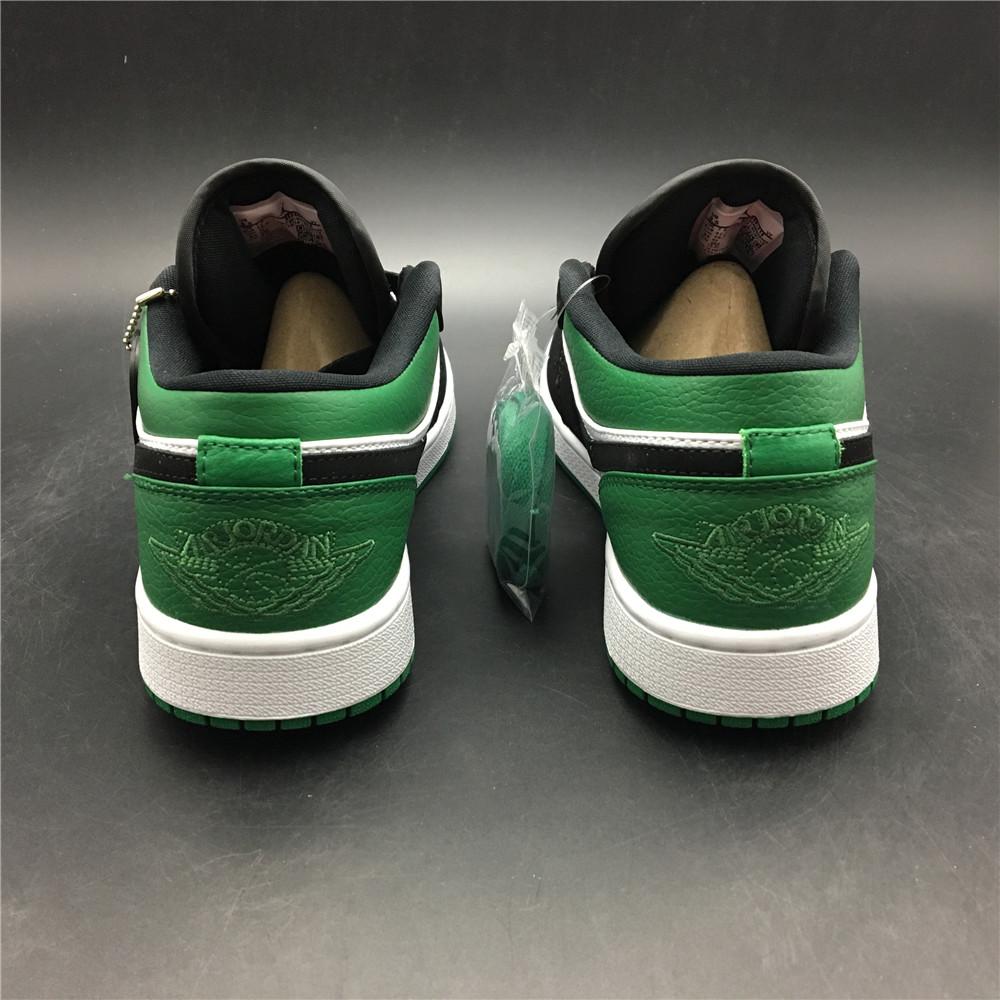 AJ 1 Low White Black Mystic Green Shoes Sneakers - nk0000303 image 12