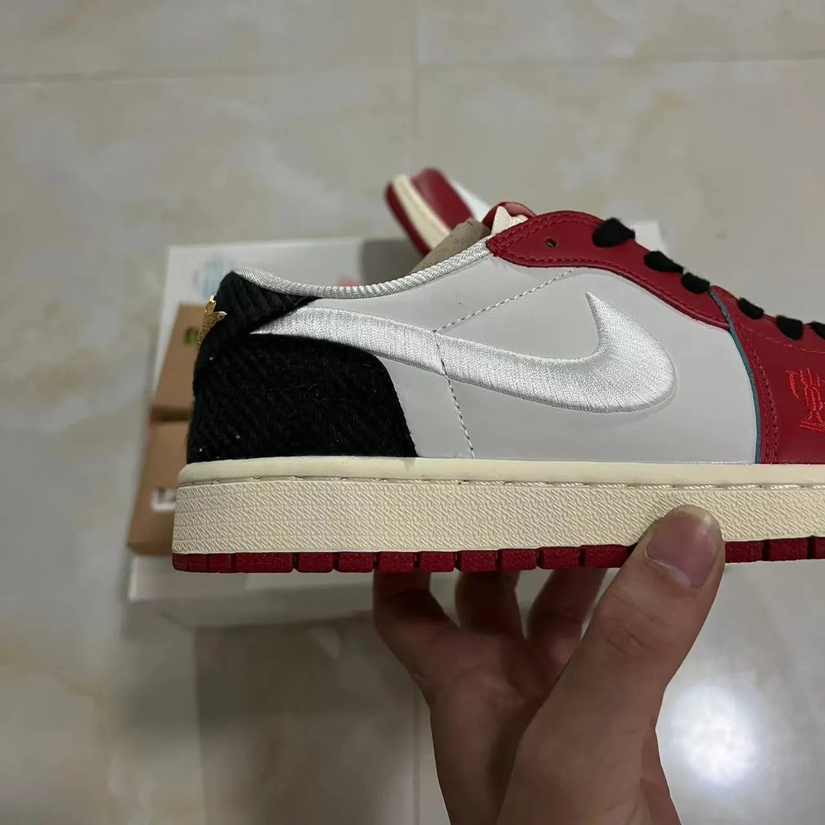 Trophy Room x AJ 1 Low OG (White Swoosh) Shoes Sneakers – nk0004773 image 13