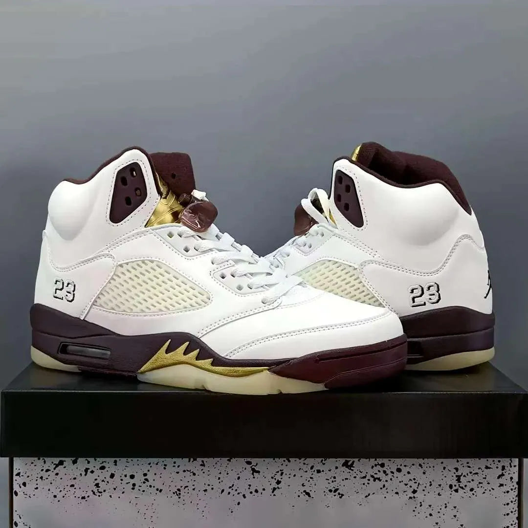 AJ 5 Earth/Golden Ticket Shoes Sneakers - nk0004289 image 9
