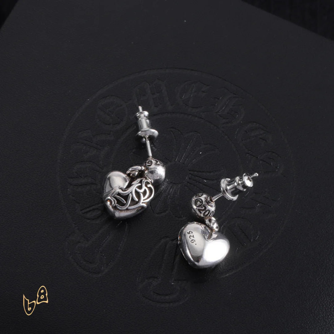 CH Vine Heart Drop Earrings - CH0153 image 3