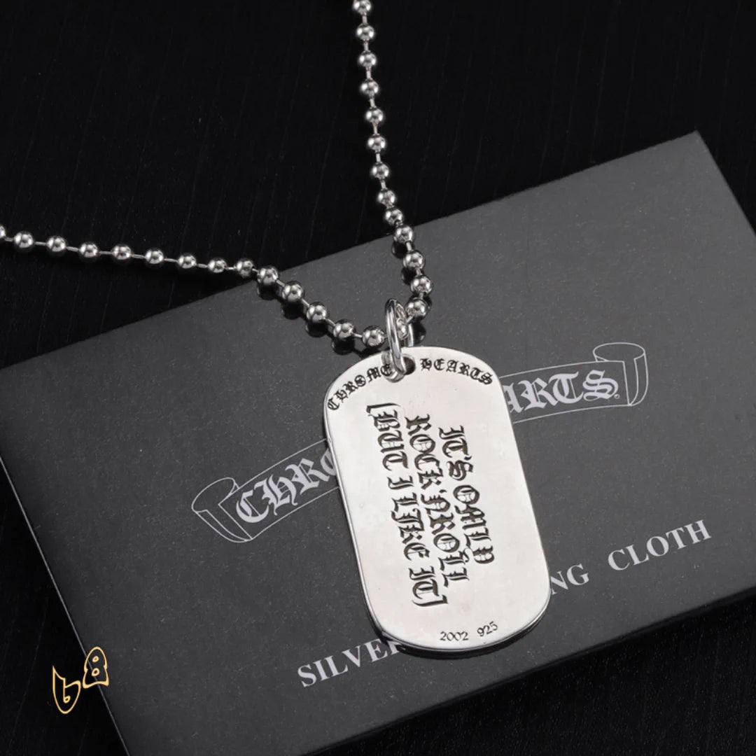 CH Tongue Square Pendant Necklace - CH0028 image 5