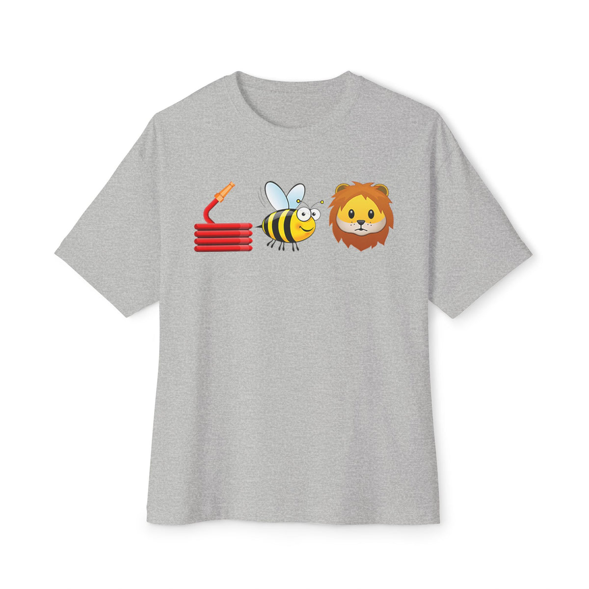 Bee Unisex Oversized Boxy Tee - Athletic Heather, XL image