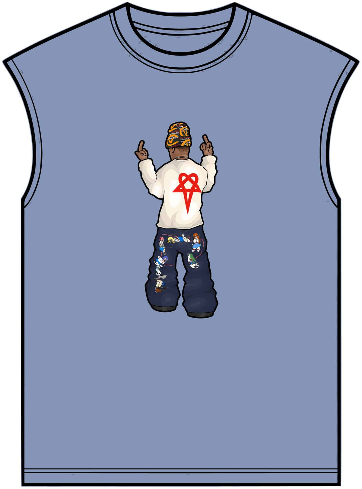 Rebel Attitude Unisex Garment-Dyed Muscle Tee image 8