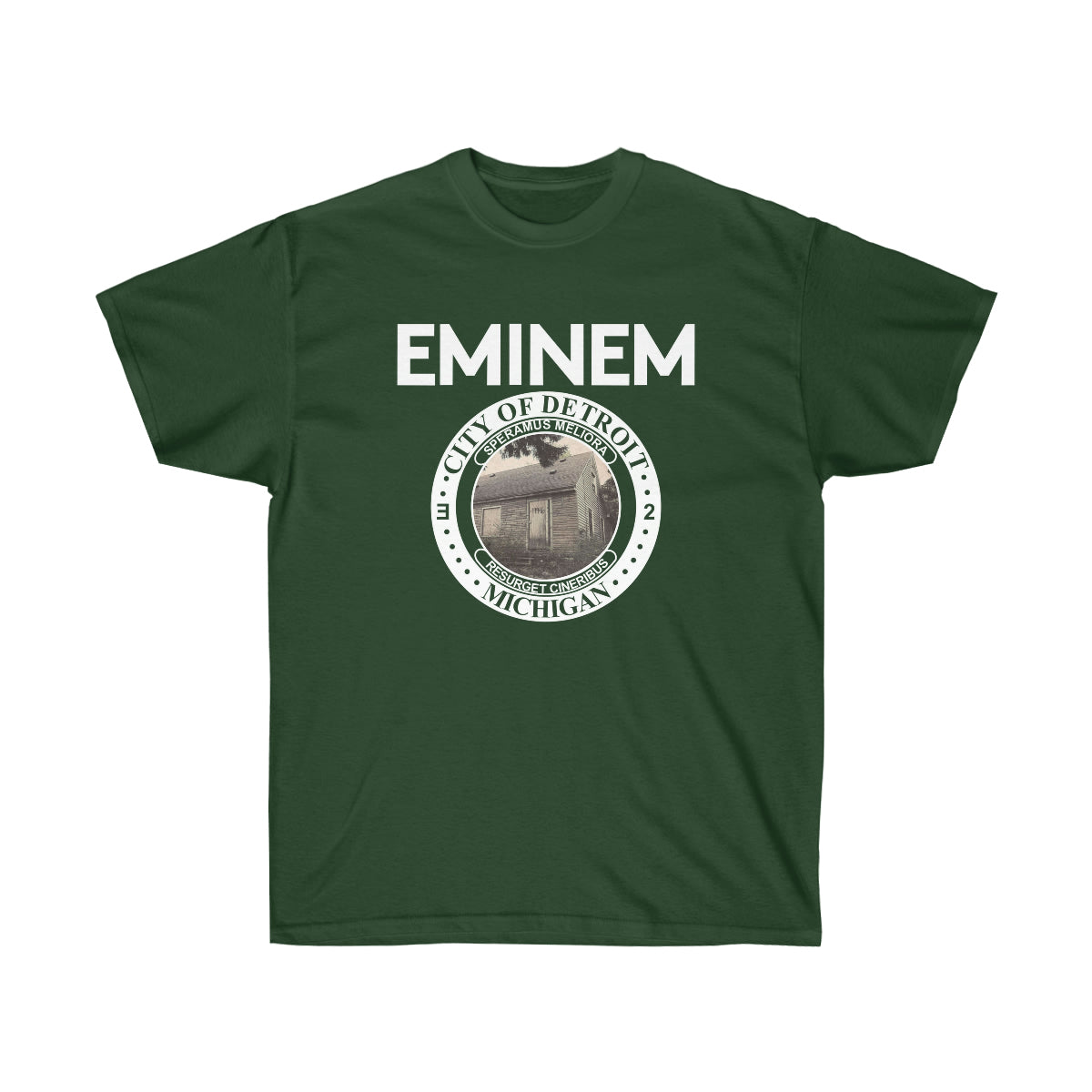 City Of Detroit Men T-Shirt - Forest Green, S image