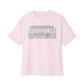 Graphic Print Unisex Oversized Boxy Tee - POD0034 - Soft Pink, 3XL image