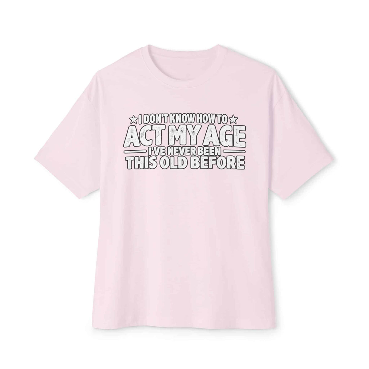Graphic Print Unisex Oversized Boxy Tee - POD0034 - Soft Pink, 3XL image