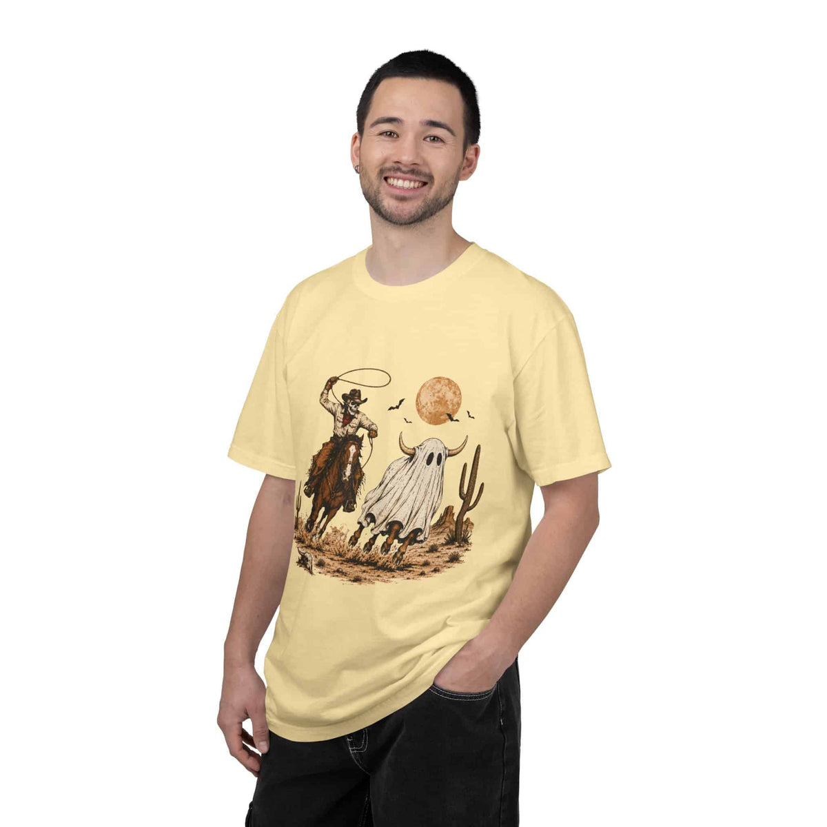 Halloween Basketball Skeleton Unisex Garment-Dyed T-shirt image 40