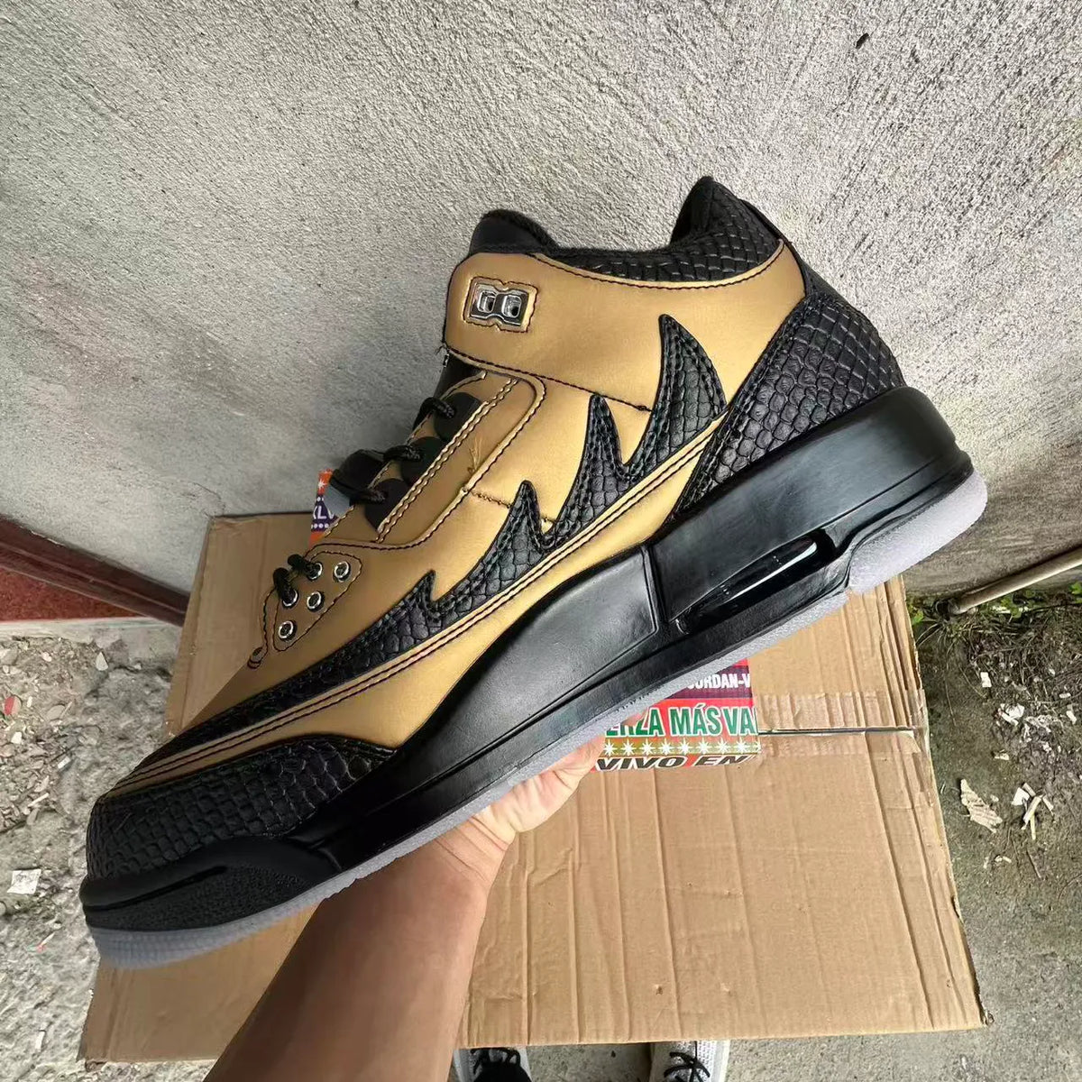 AJ 3 Retro El Vuelo Black Sample Shoes Sneakers – nk0005038 image 8