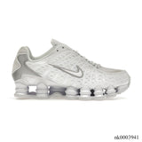 Shox TL White Metallic Silver Max Orange Shoes Sneakers - nk0003941 image 0