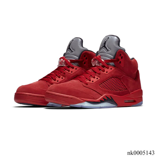 AJ 5 Retro Red Suede Shoes Sneakers - nk0005143 image 2