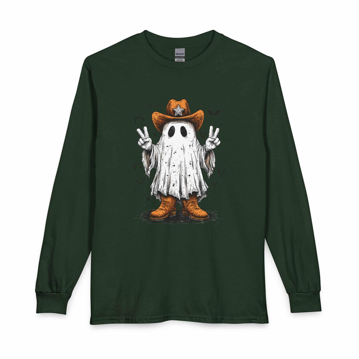 Howdy Ghost Long Sleeve T-Shirt image 16