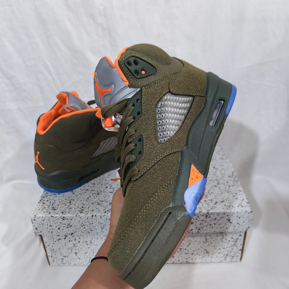AJ 5 Olive Shoes Sneakers - nk0003202 image 6