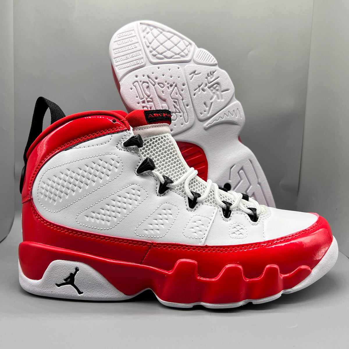 AJ 9 Retro White Gym Red Shoes Sneakers - nk0002592 image 5