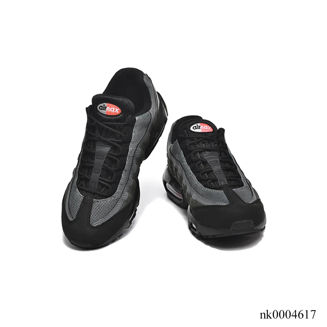 AM 95 Black Bright Crimson Shoes Sneakers - nk0004617 image 5