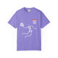 Halloween Basketball Skeleton Unisex Garment-Dyed T-shirt image