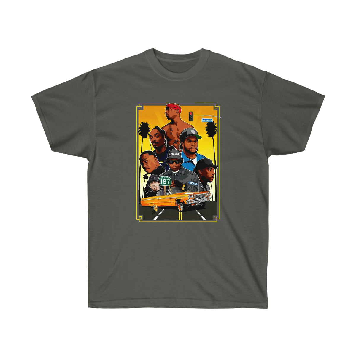 RAP 90's West Coast Legends Men Shirt image 6