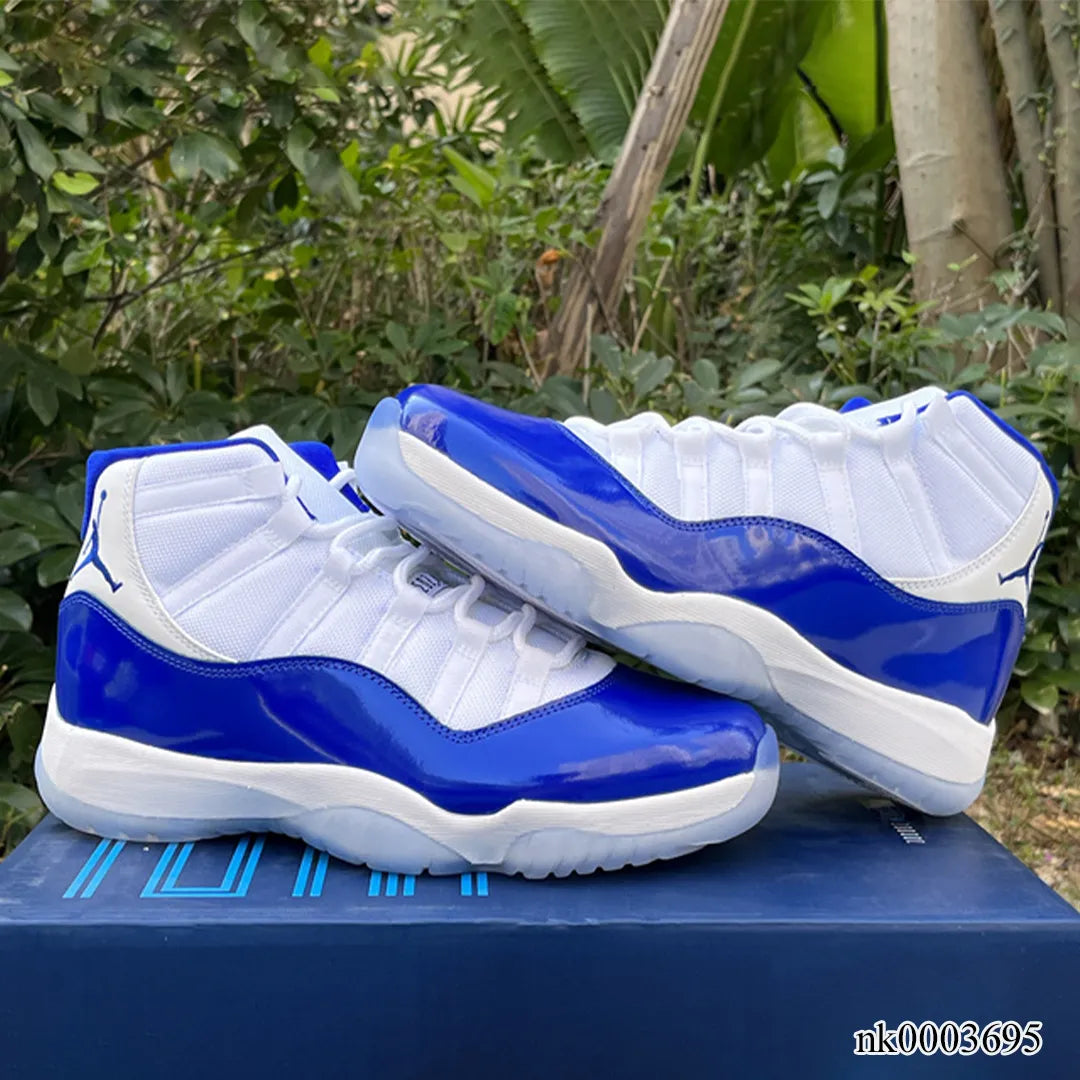 AJ 11 Blue White Shoes Sneakers - nk0003695 image 10
