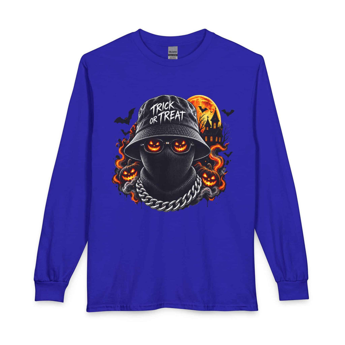 Spooky Streetwear Masked Long Sleeve T-Shirt image