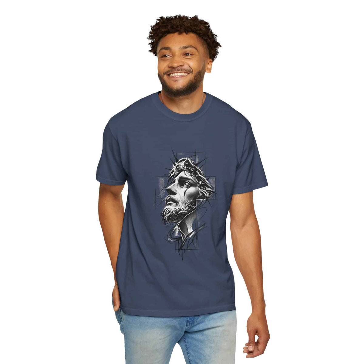 Crown of Faith 1 Unisex Garment-Dyed T-shirt image 73