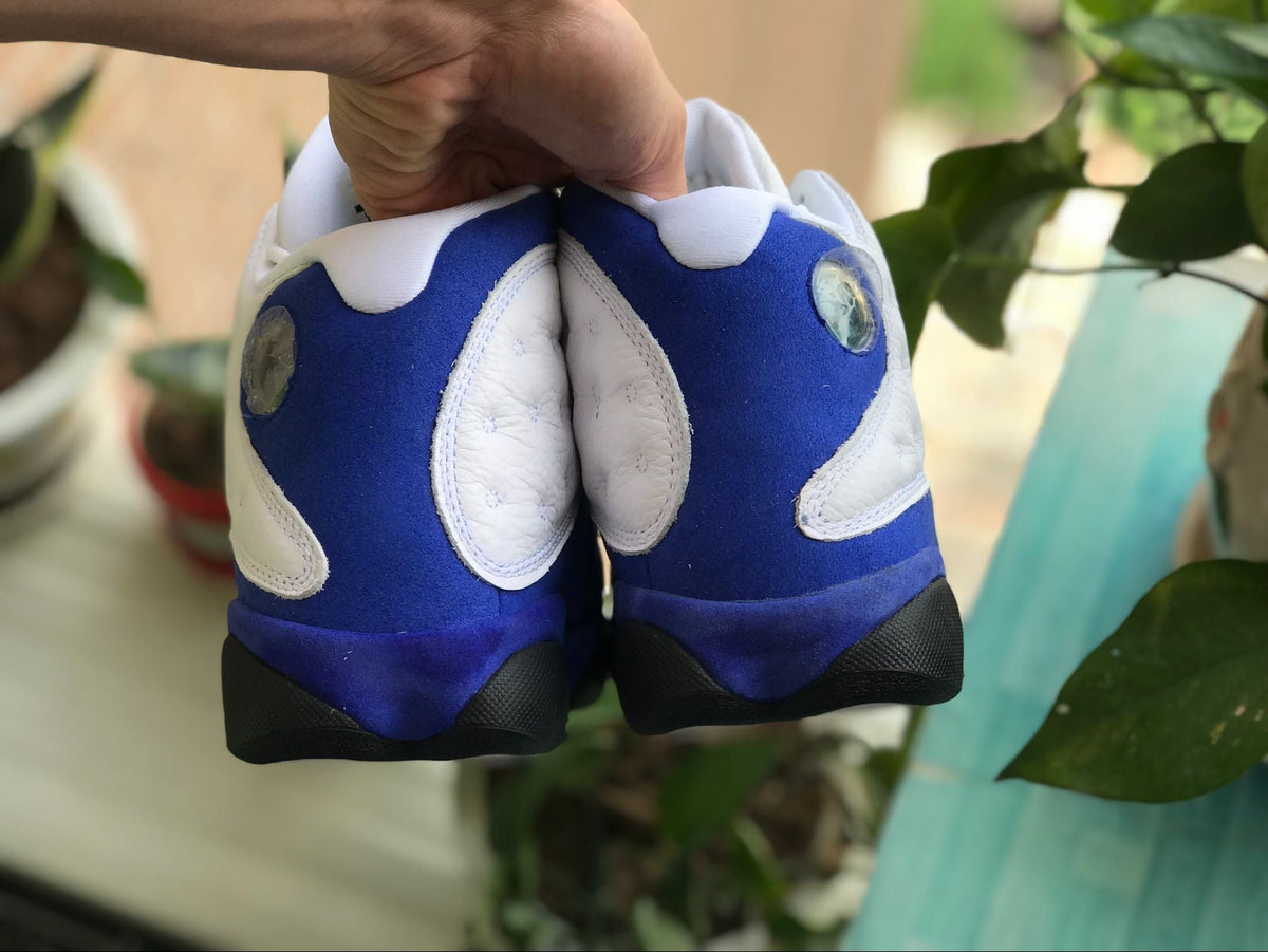 AJ 13 Retro White Hyper Royal Black Shoes Sneakers - nk0000665 image 11