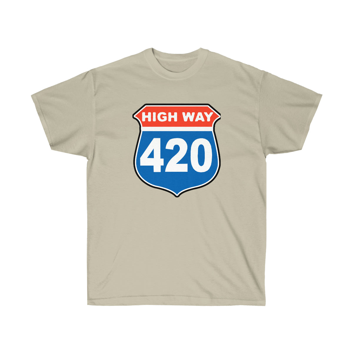 High Way 420 Men T-Shirt - Sand, 3XL image
