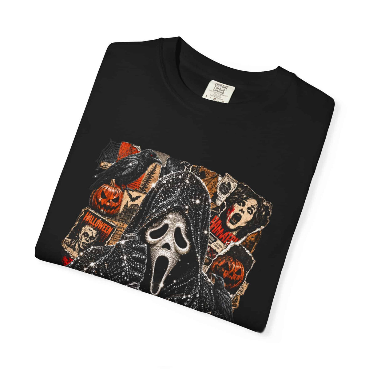Halloween Horror Unisex Garment-Dyed T-shirt image 2