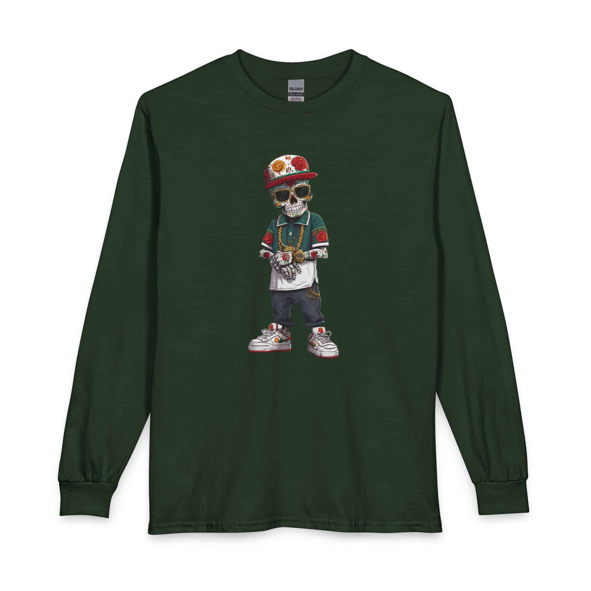 Skull Luxury Long Sleeve T-Shirt image