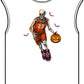 Halloween Basketball Unisex Garment-Dyed Muscle Tee image