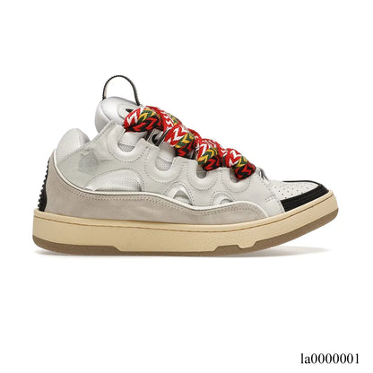 Lanvin Leather Curb White Ivory Shoes Sneakers - la0000001 image 0