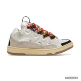 Lanvin Leather Curb White Ivory Shoes Sneakers - la0000001 image 0