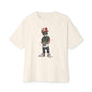Skull Luxury Unisex Oversized Boxy Tee - Natural, XS image