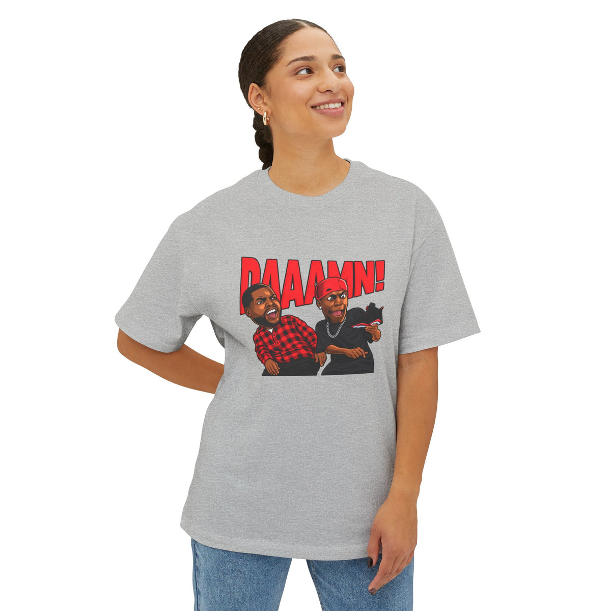 Graphic Print Unisex Oversized Boxy Tee – POD0035 image 27