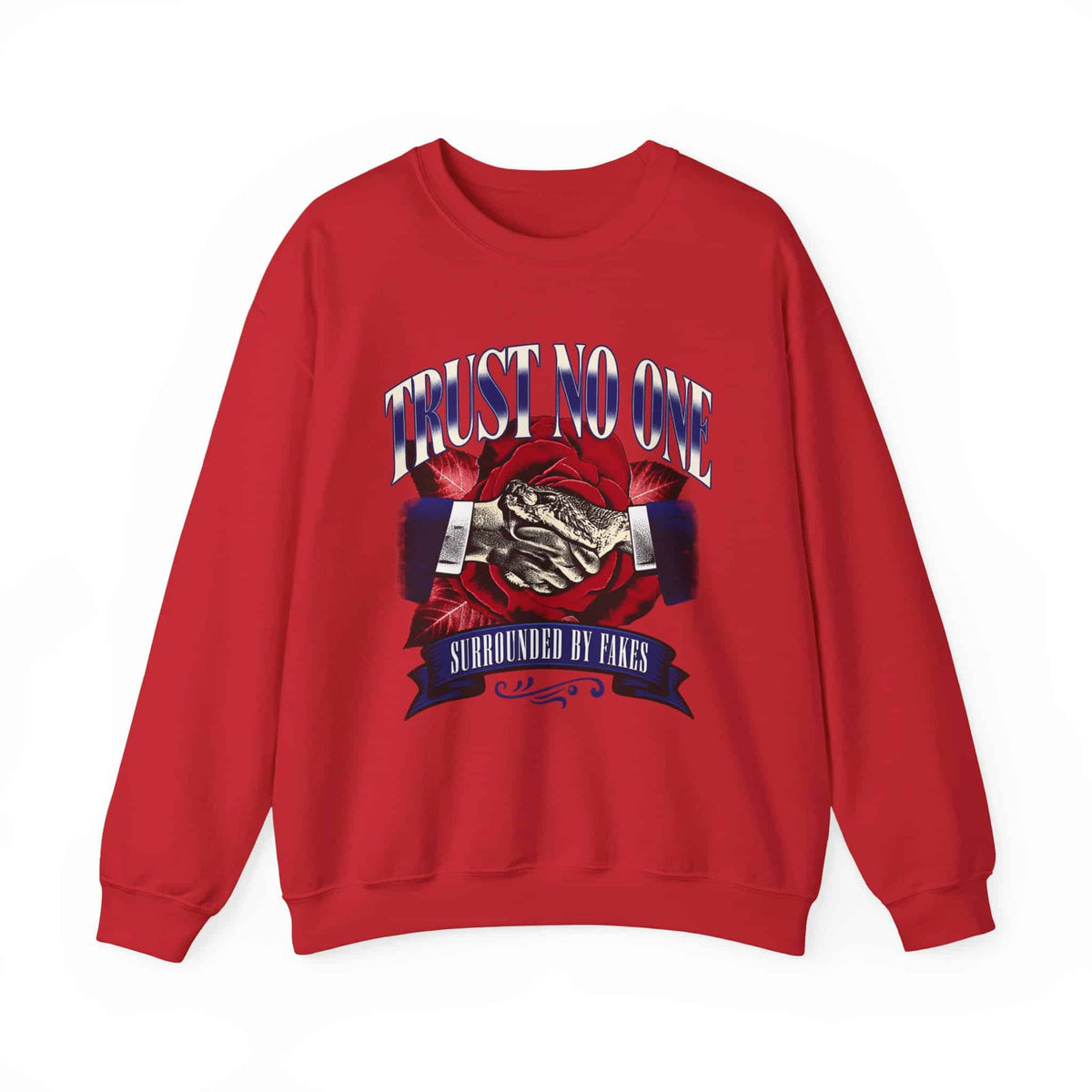 Graphic Print Crewneck Sweatshirt - POD0037 image