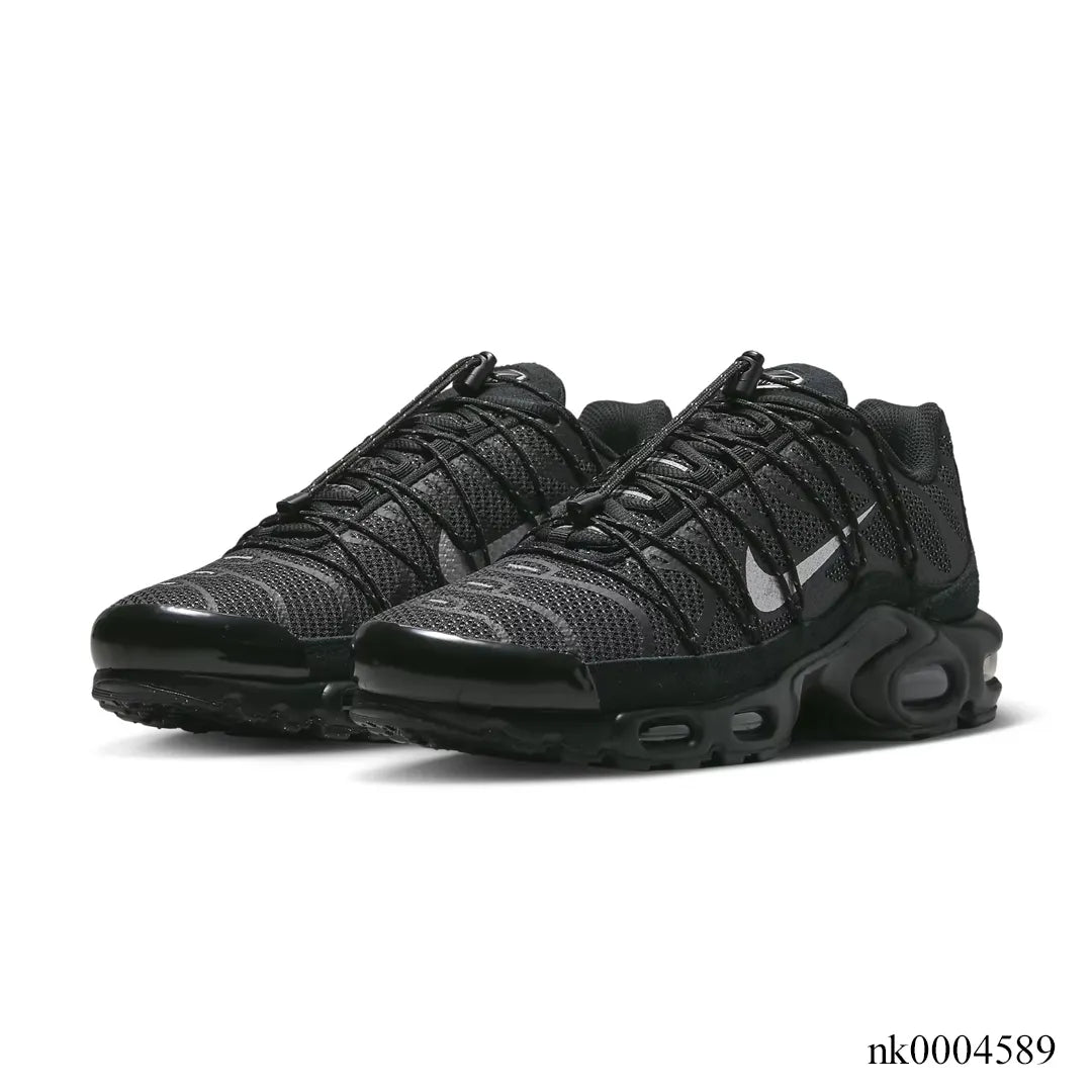 AM Plus Utility Black Metallic Silver Shoes Sneakers - nk0004589 image 2