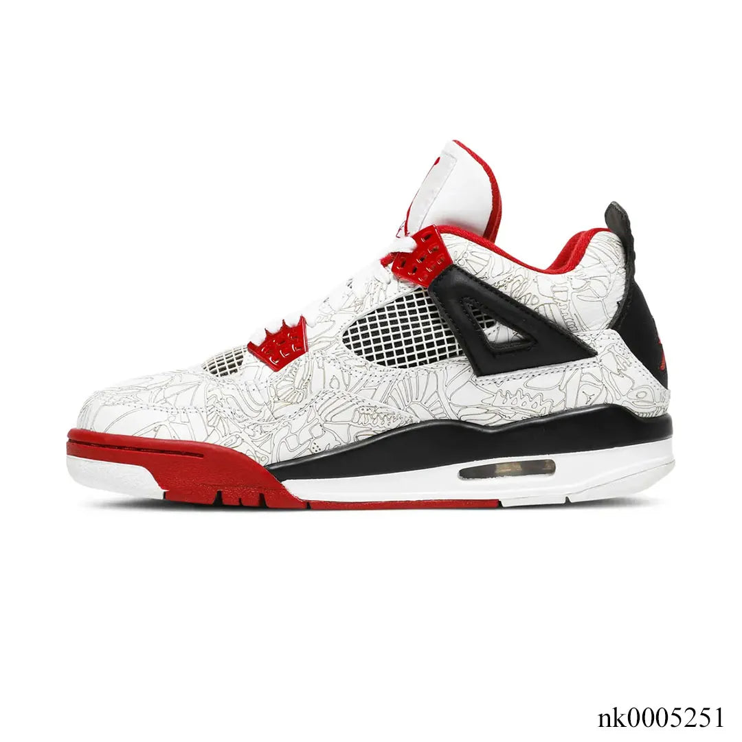 AJ 4 Retro "White Laser" Shoes Sneakers - nk0005251 image 1