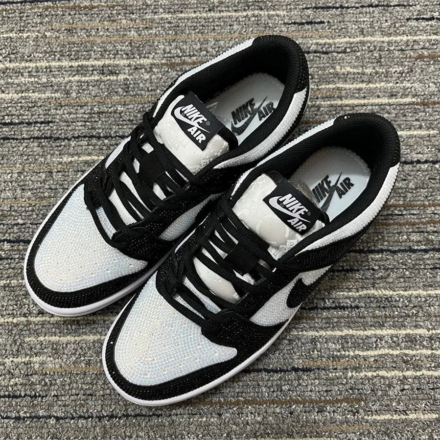 Dunk Low Black White Crystal Shoes Sneakers – nk0004834 image 9