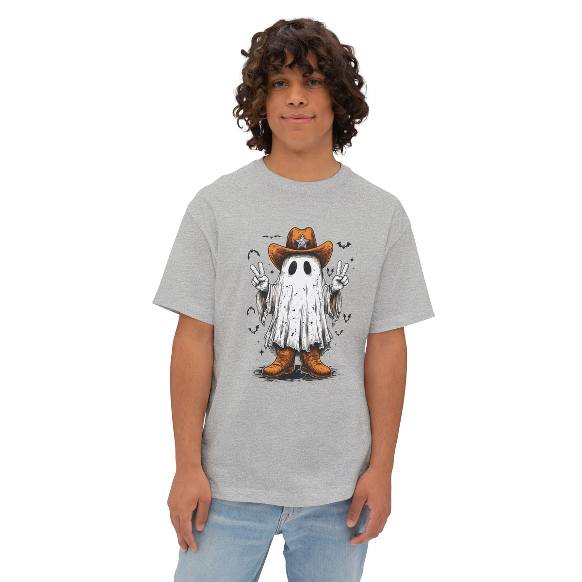 Howdy Ghost Unisex Oversized Boxy Tee image 22