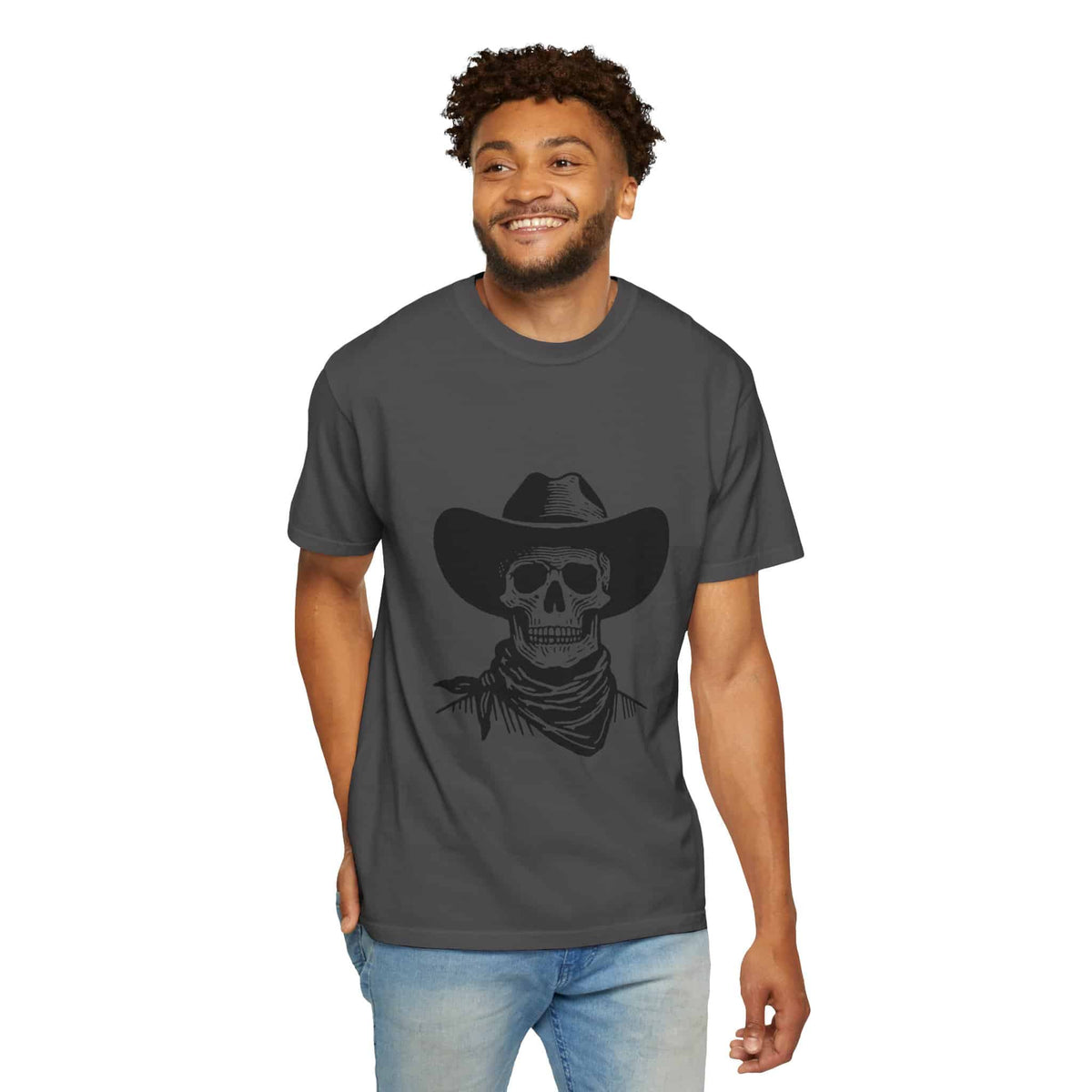 Outlaw Skull Unisex Garment-Dyed T-shirt image 89