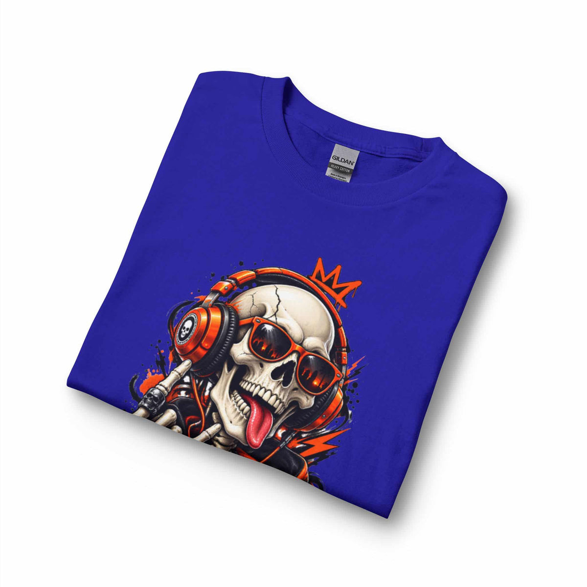 Neon Skull DJ Long Sleeve T-Shirt image 14