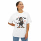 Boy Skeleton Halloween Unisex Oversized Boxy Tee image 33