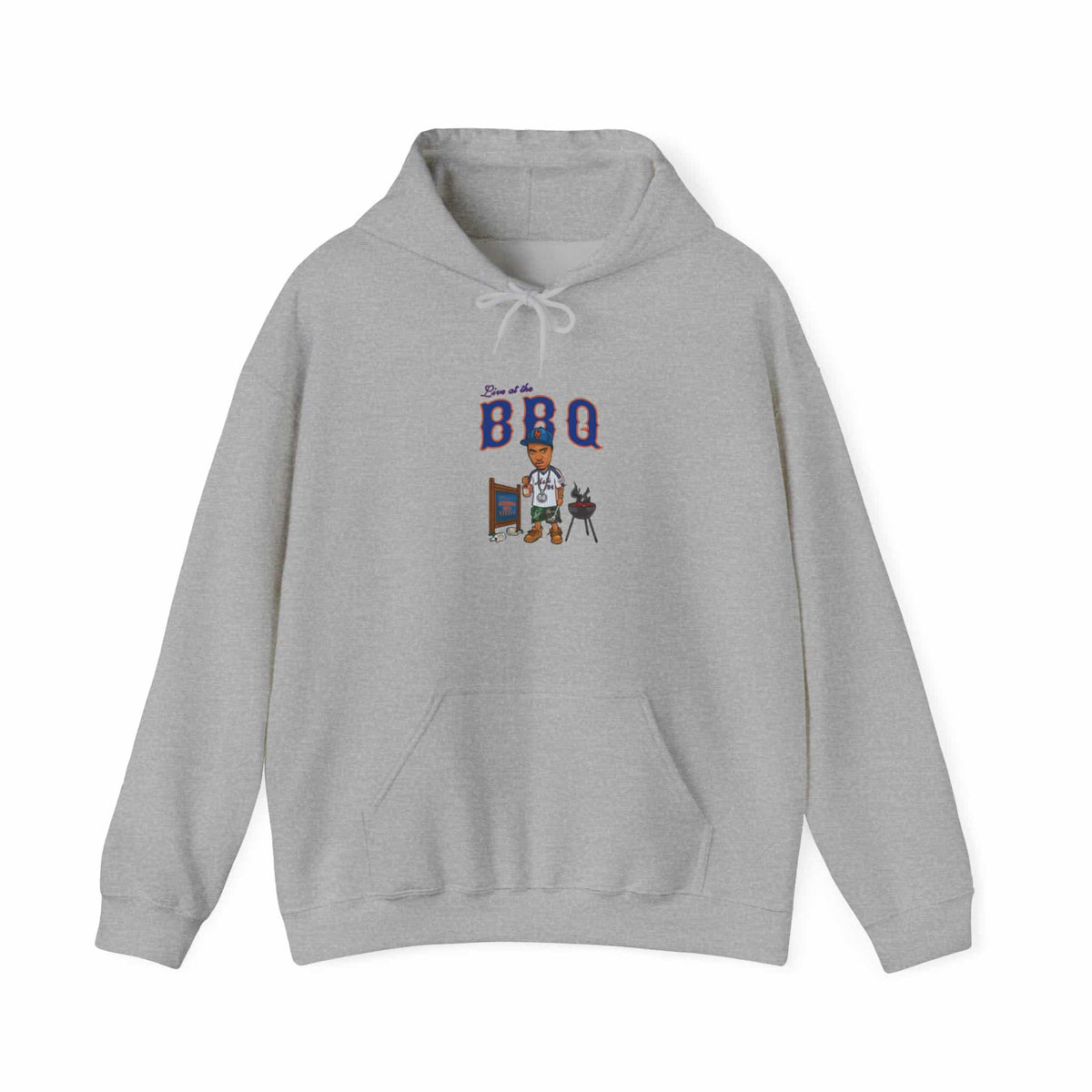 Rap Nas Live At The BBQ Hooded Sweatshirt image 16
