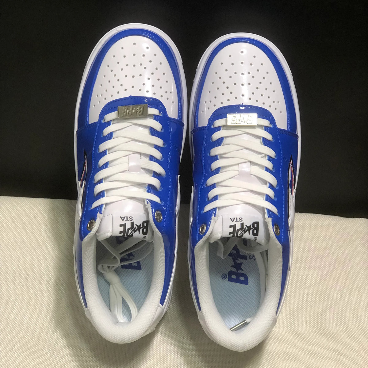 Bapesta Low M1 'Shark Face - Blue' Shoes Sneakers - nk0005526 image 6