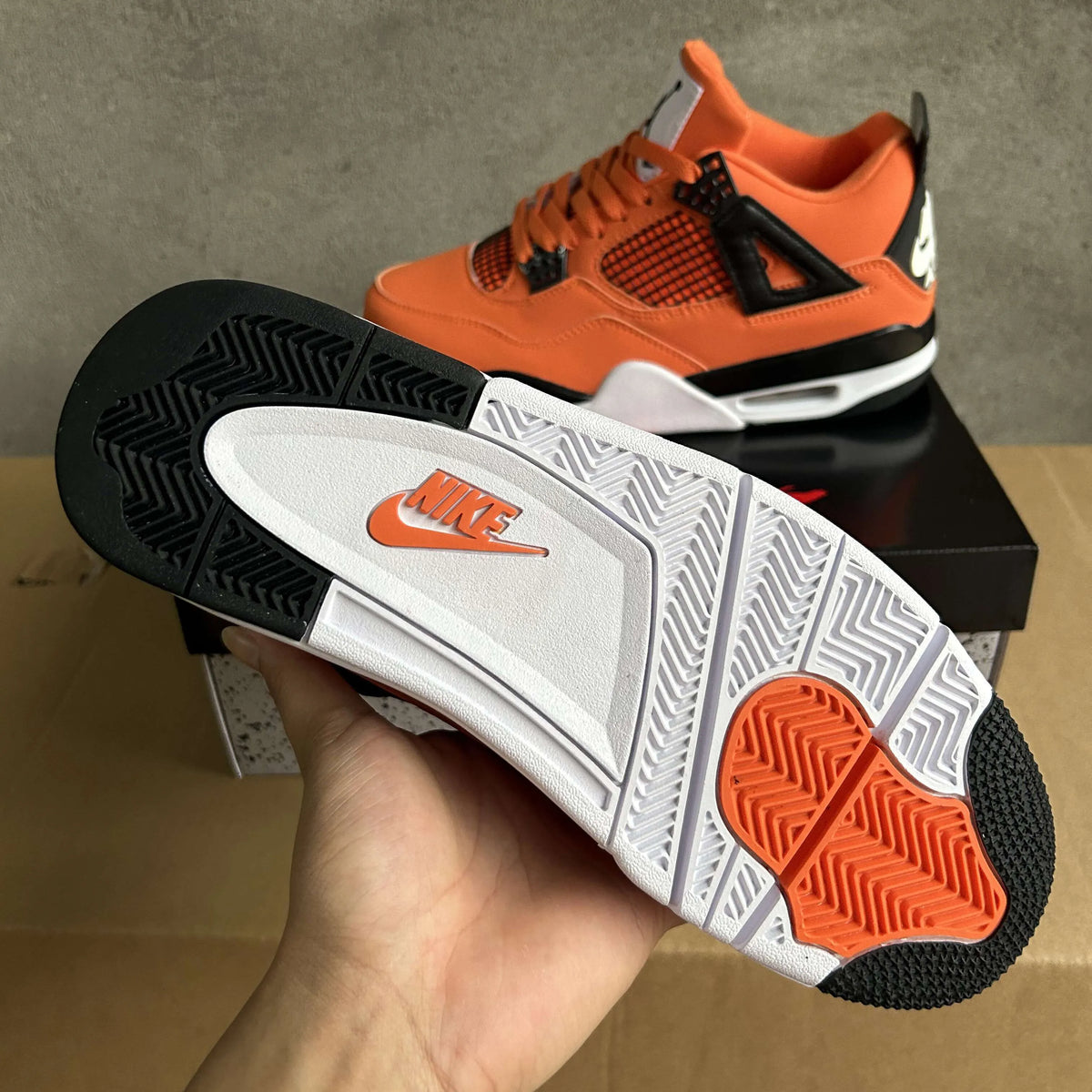 AJ 4 Total Orange Shoes Sneakers - nk0004180 image 4