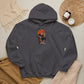 Retro Skater Skeleton Halloween Hooded Sweatshirt image 56