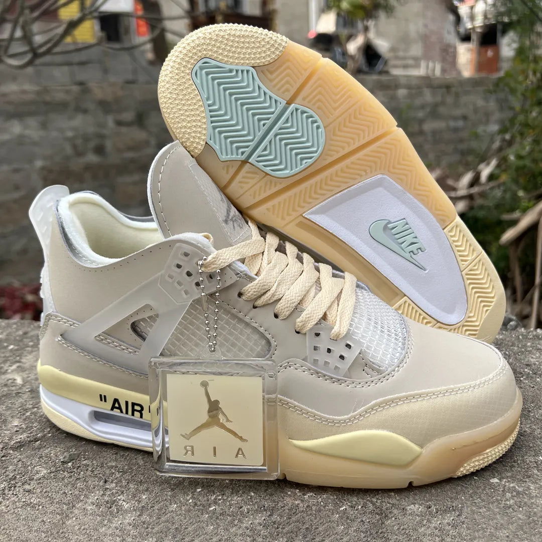 OW x AJ 4 Sail Shoes Sneakers – nk0001339 image 5
