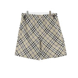 BUR Archive Check Knight Motif Shorts in Beige - 381 - bbr0000381 image 0