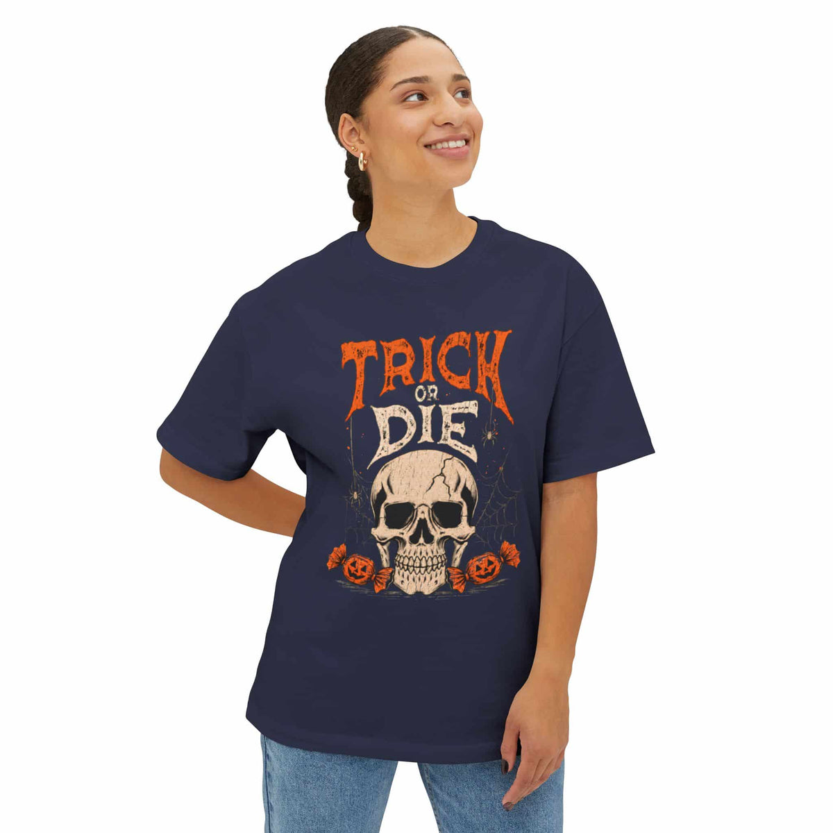 TRICK OR DIE Unisex Oversized Boxy Tee image 32